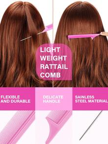 4pcs Slick Back Hair Brush Set With Hair Spray Bottle, Edge Brush Hair Brush Rat, Tail Comb Teasing Brush For Smoothing Baby Hair & Flyaways, Hair Brush, Comb, Hair Tools, Hair Products And Accessories For Barber Salon Beauty Travel Essentials,Back To School,Travel Holiday Essentials,Hair Accessories For Women,Brush,Hair Brushes,Edge Brush,Brush Hair,Hair Comb,Comb Hair,Detangling Brush,Ball Brush,Mini Hair Brush,Hair Brush Set,Wooden Comb,Hair Brush, Brush, Comb, Slick Back Brush, Hairbrush, Edge Brush, Brush Hair, Hair Comb, Hair Brush Set, Comb Hair, Mini Hair Brush, Detangling Brush, Hair Brushes,Hair, Accessories, Hair Products, Hair Tools, Hair Stuff, Hair Care, Curly Hair Brush, Barber, Barber Accessories, Hairdressing Equipment,Travel Essentials,Travel Essential,Hairstyle,Hairdressing - 黑色 - 查看 9