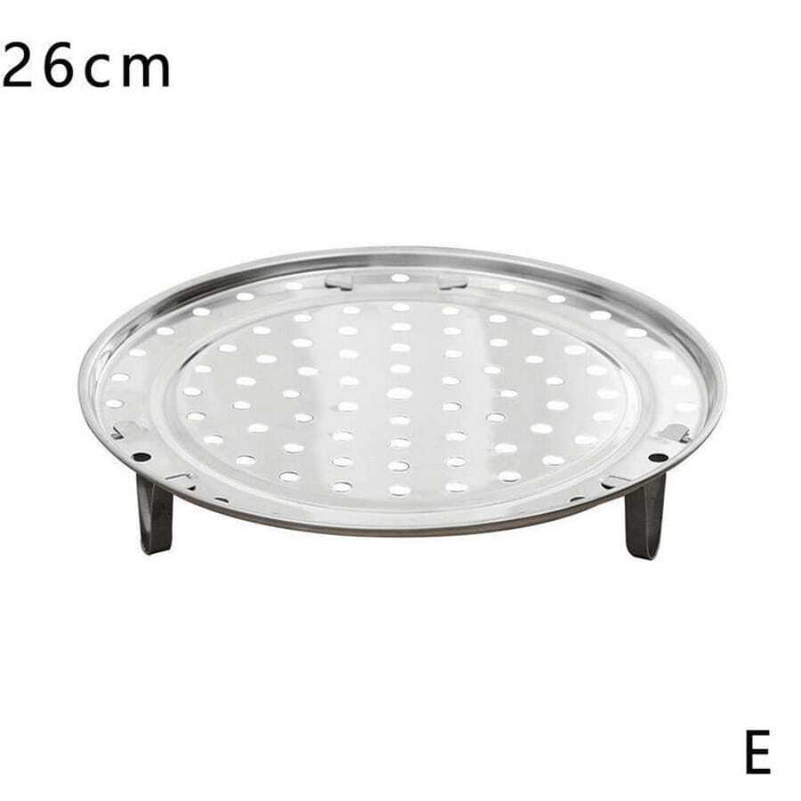 26cm Stainless Steel Steaming Stand / Insert For Stockpots, Casseroles Etc. - Removeable Feet - Default - View 1