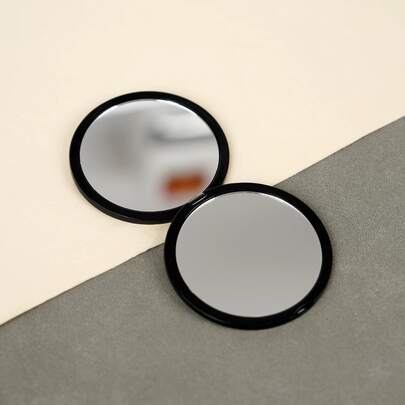 Tom Ford Espejo de maquillaje, de doble cara, con cubierta blanca, espejo compacto, espejo de viaje, espejo de tocador