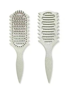 圆形空心卷发梳，空心卷发梳，卷发梳，稻草发刷