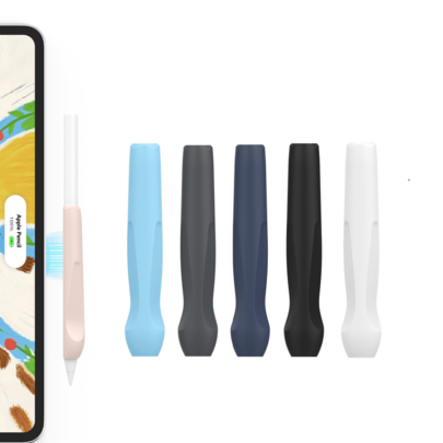 6件組 矽膠筆桿套 適用於 Apple Pencil 第2代、USB-C 與 Pro - 人體工學精準握感