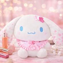 可爱坐姿毛绒娃娃 柔软毛绒娃娃 动漫娃娃 舒适抱枕 礼物 - 粉紅白色 - 查看 2
