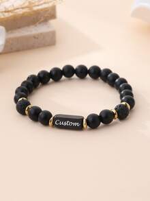 Customizable Beaded Name Bracelet - Minimalist And Avant-Garde Adjustable Jewelry, Perfect Surprise Gift For Valentine's Day/Christmas/Birthday/Anniversary. Blends Bohemian, Minimalism, Retro, And Urban Styles. - Multicolor - View 10