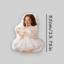 Customize Your Own Personalized Face Pattern Throw Pillow, Using Double-Sided Printed Mixed Color Fabric. It Makes The Perfect Gift For Father's Day, Mother's Day, Halloween, Christmas Eve, Valentine's Day, Anniversary, Thanksgiving, Easter, April Fool's Day, Carnival And Other Occasions. - Strapless Dress - View 14