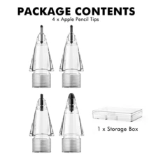4支升级版替换笔尖，兼容Apple Pencil Pro/第一代/第二代/USB-C接口，全新柔软笔芯和POM笔尖，附赠专业笔盒 - 彩色 - 查看 7