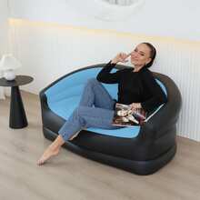 Divano letto gonfiabile, adatto per uso interno/campeggio in tenda/attività all'aperto, divano rilassante gonfiabile - Multicolore - Visualizzare 13