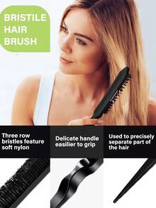 3pcs Slick Back Hair Brush Set With Edge Brush Hair Brush Rat Tail Comb Teasing Brush For Smoothing Baby Hair & Flyaways,Hair Brush,Comb,Hair Tools,Hair Products And Accessories For Barber Salon Beauty Travel Essentials,Back To School,Travel Holiday Essentials,Hair Accessories For Women,Brush,Hair Brushes,Edge Brush,Brush Hair,Hair Comb,Comb Hair,Detangling Brush,Ball Brush,Mini Hair Brush,Hair Brush Set,Wooden Comb, Comb, Slick Back Brush, Hairbrush, Edge Brush, Brush Hair, Hair Comb, Hair Brush Set, Comb Hair, Mini Hair Brush, Detangling Brush,Hair Products, Hair Tools, Hair Stuff, Hair Care, Curly Hair Brush, Barber, Barber Accessories, Hairdressing Equipment,Hair Brush,Slick Back Brush,Styling Brush,Curly Hair Brush,Edge Brush,Hair Comb,Brush Hair,Hair Brush Set,Comb Hair,Comb For Curls,Detangling Brush,Hair Brush For Women,Hair,Travel,Hair Products,Hair Tools,Hair Stuff,Barber,Barber Accessories,Barbershop,Hairdressing Equipment - Pink - View 8