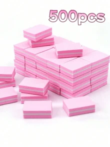 1/10/30/50/100/150/300/500pcs Mini Nail Buffer Blocks, Suitable For Acrylic & Natural Nails, 100/180 Grit Nail Polishing Blocks, Bulk Nail Buffers, Professional Manicure Nail Files, Nail Accessories - Nhiều màu - Xem 11