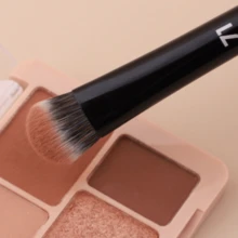 1pc 93# Piano Lacquer Thickened Aluminum Tube Cream Blush Brush, Angled Blush Makeup Brush, Liquid Blush Makeup Tool,Giveaways - Multicolor - View 5