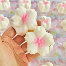 2026新款粉色樱花慢回弹解压玩具，跨境糖果慢回弹玩具，生日礼物，节日礼物，完美礼物，情人节礼物 - 彩色 - 查看 4