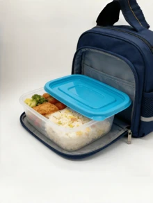10个/30个装餐前食品容器，450毫升/750毫升弧形塑料食品储物盒带盖，一次性餐食准备容器，微波炉/洗碗机/冰箱适用，厨房配件 - 黑色 - 查看 11