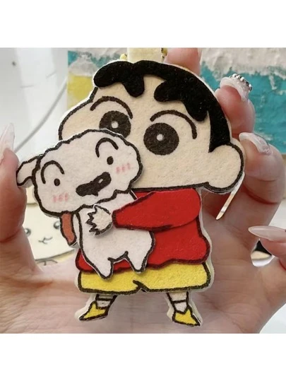 Crayon Shin-Chan High-Value Non-Woven Fabric Hanging Decor, Exquisite Handmade Gift, Crayon Shin-Chan Anime Peripheral Hanging Decor, Cute Cartoon Decorative Small Gift, Best Small Gift For Friends