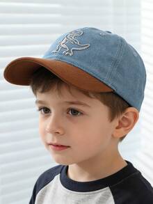 1pc Kids Cartoon Dinosaur Visor Cap, Lightweight Summer Baseball Hat For Outdoor Activities, Suitable For 2-6 Years Old - Tyrannosaurus Rex Baseball Cap - View 2