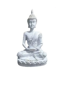 1尊佛像，佛像摆件，用于冥想装饰，佛像禅意装饰，佛像和佛像摆件，家居装饰，金色 - 彩色 - 查看 13