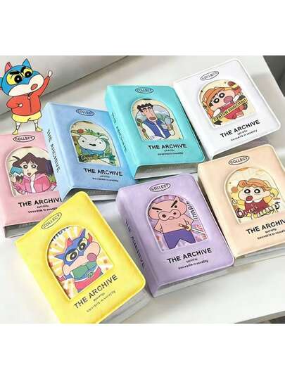Crayon Shin-Chan Cartoon Anime Card Album, Suitable For Storing 3-Inch Cards, Can Hold 40 Small Cards, Starlight Fan Collection Album