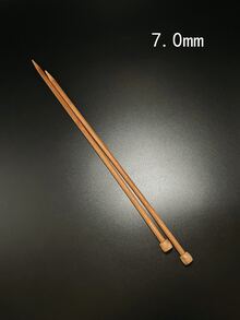 2支碳化單點織針(35公分)/竹織針(2.0-10.0毫米,8.0毫米為通用尺寸) - 銅色 - 查看 24
