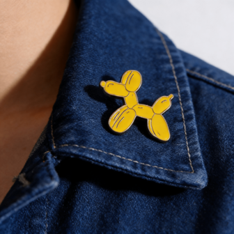 1 pieza Broche de perro salchicha de globo de dibujos animados lindo, pin decorativo versátil de aleación para ropa y bolsos, adecuado para uso diario y regalos festivos