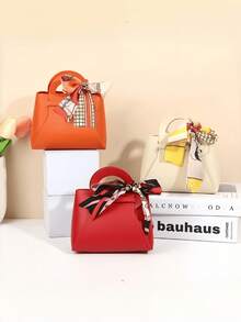 5/10/20pcs High Quality Leather Gift Bags With Bow Tie, Mini Pouches In Multiple Colors, Easy Assembly, Suitable For Weddings, Parties And Various Occasions, Perfect Gifts For Family And Friends (Multiple Styles Available) - Multicolor - View 3