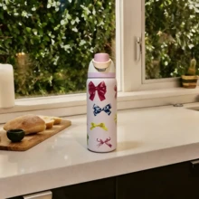 32 Oz Water Bottle Cup Boneyard Vacuum Water Bottle Drinkware Tumbler Stainless Steel Thermal Mug Original Cold Hot Cup OwalaFreeSip - 大蝴蝶淺紫色 - 查看 3