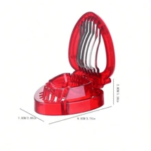 1pc Stainless Steel Strawberry Slicer, Multipurpose Fruit Divider, Banana Egg Tomato Cutter Kitchen Tool - Strawberry Slicer - View 6