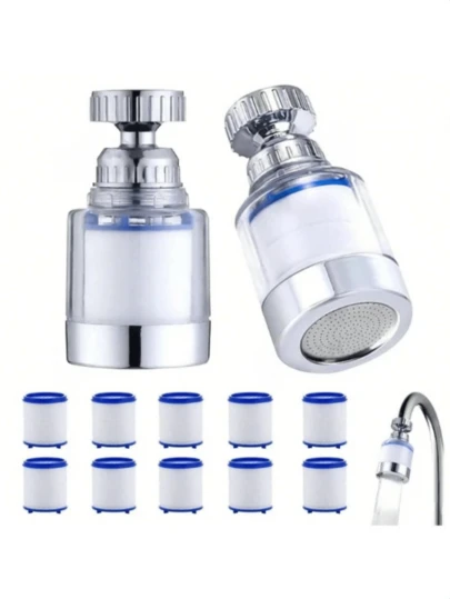 10pcs/20pcs/30pcs Kitchen Faucet Filter Replacement Cartridges, Kitchen Faucet Filters, Home Kitchen & Bathroom Water Purifier Filters, Effectively Remove Impurities, Valentine's Day, Anti-Splash Shower Head