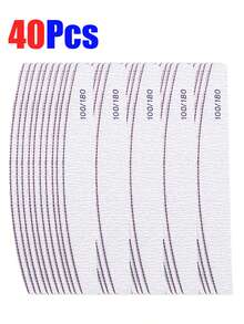 60/50/40/10/5/2pcs Professional Nail File, 100/180 Grit Double-Sided Graded Nail Buffers, Natural Nails, Nail Tech Supplies, Nail Tech Must Haves, Washable Reusable Emery Board - Light Grey - View 14