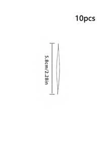 10 kim xâu hạt/dụng cụ làm đồ trang sức dạng dây, kích thước: 5,5cm, 7,5cm, 12,5cm, 15cm - Bạc - Xem 6