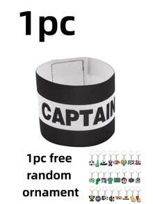 1条黑色条纹足球臂章 - 耐用弹性设计 - 可调节尼龙带 - 运动训练袖标，附赠1个随机吊坠，专为足球队队长设计。采用耐用弹性芯和可调节尼龙带制成。 - 彩色 - 查看 11