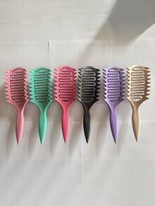 圆形空心卷发梳，空心卷发梳，卷发梳，稻草发刷