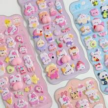 1 Stück kreative DIY japanische Anime Cartoon Charakter Gesicht Kneifen Aufkleber, Pfirsich Gesicht Kneifen Aufkleber, Wasser Tasse & Handy Aufkleber, Dopamin selbstklebender Aufkleber, 3D süßer Kneifen Stress Relief Aufkleber, Cartoon Tier dekorativer DIY Handy Pfirsich Aufkleber, Neujahrsgeschenk, Valentinstag Geschenk - Aufkleber - Übersicht 1