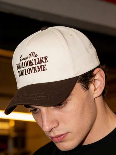 A Retro Embroidery Hat Hats For Men Hatsfor Women,All-Season Spring Summer Autumn Winter Wearable Adjustable Strap Suitable For Valentine's Day Weddings Christmas School Season Father's Day Outdoor Sports Travel Sun Protection Essential Gifts For Women Niche Customizable Trucker Hat Available In Black Pink Purple Yellow Casual Headwear