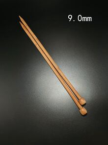 2支碳化單點織針(35公分)/竹織針(2.0-10.0毫米,8.0毫米為通用尺寸) - 銅色 - 查看 11