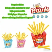 Teenage Surprise Prank Potato Chip Toy, Fun Party Board Game, Jumping Potato Chip Desk Game, Interactive Party Festival Stress Relief Toy, Office Desk Stress Relief Collectible - Multicolor - View 2