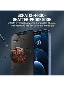 Yezodawee 5片装磨砂隐私屏幕保护膜，兼容 17 Pro Max [6.9英寸] | 采用TPU软膜材质（非钢化玻璃/陶瓷），防碎防震 | 隐私功能确保屏幕内容仅正面可见 | 防眩光防指纹涂层，减少眼部疲劳 - 黑色 - 查看 5