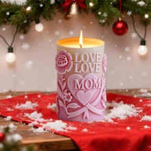 Molde de silicona en forma de globo de amor cilíndrico para velas DIY, molde de silicona en forma de flor de peonía y globo de amor para manualidades con resina, yeso, arcilla, decoración del hogar y regalos festivos - Blanco - Ver 6