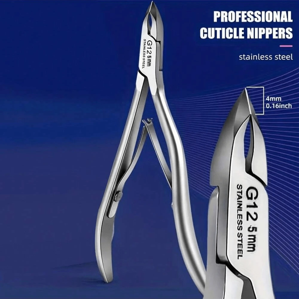 专业沙龙多功能美甲工具套装，超锋利角质层钳，轻松去除手指甲和脚趾甲老茧，男女通用家用美甲足部护理工具 - 彩色 - 查看 1