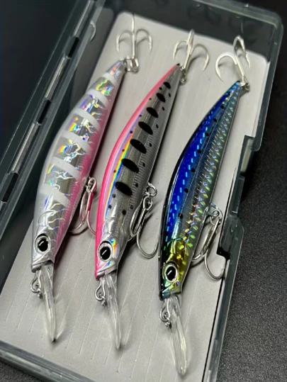 110毫米 26克/0.92盎司 重型拟饵 硬饵，重型抛投海鱼路亚，鳟鱼路亚，迷你饵