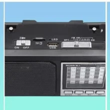 BOSSNEY bocina radio portátil AM/FM/SW: con carga solar,con función de iluminación, con lámpara.con Altavoz y Conector para Auriculares, Ideal para Interiores, Exteriores y Emergencias USB/TF/FM/BT/TWS multifunción recargable exteriores camping música viajes energía alternativa batería larga duración sonido potente - Negro - Ver 7