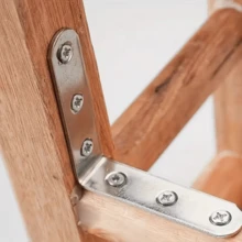 70pcs Heavy Duty L-Shaped Angle Brackets (70pcs Set) - 90 Degree Right Angle Connectors With Pre-Drilled Holes And Matching Screws, Suitable For Furniture, Shelves, Cabinets, Tables, Desks And Metal Fixation - Multicolor - View 6