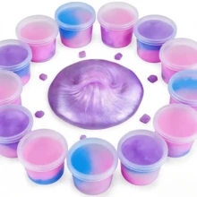 迷你史莱姆，星空史莱姆派对礼品，可爱弹力星空史莱姆套装，不粘手，弹力星空史莱姆套装，史莱姆派对礼品袋填充物，弹力史莱姆套装，课堂奖励，圣诞袜填充物，礼品袋填充物，复活节篮子填充物，派对用品，情人节派对用品，生日礼物（颜色随机）（随机颜色包装盒） - 5 - 查看 10