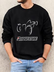 Vtg Bridgestone Jacket Zip Up Snap Racing Indy Car Black Red White Men's Size Xl Sweatshirt - 黑色 - 查看 2