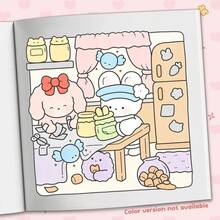 40 Pages 190g "Cozy Home" Cute Adult Coloring Book, Warm Home Animal Scenes, Easy Hand-Drawn Coloring, Stress-Relieving Creative Fun Stationery, Healing Leisure Doodle Book, Perfect Gift For Wedding Season, Mother's Day - DIY COMFY HOME - View 7