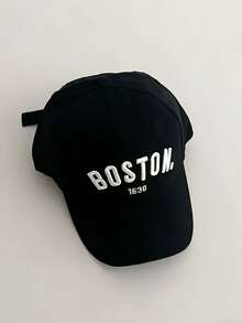 Kids Baseball Cap, Embroidered Letter Design, Unisex Boys Girls Spring Summer Hat - 1PC - View 6