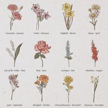 Customized Birthday Flower Name PU Leather Eyeglass Case, Personalized Fashion Glasses Box, Customized Hard Shell Eyewear Case, Scratch-Resistant Fashionable Eyeglasses Storage Box With Soft Lining, New Minimalist Design - Flowers - View 11