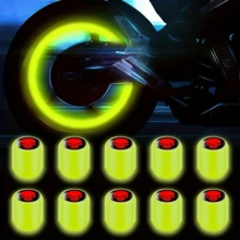 10pcs Glow-In-The-Dark Rubber Tire Valve Stem Caps - Anti-Leak, Fashionable Multi-Color, Fit For Cars/Motorcycles/Bicycles/Trucks, Compatible With Volkswagen/Audi/BMW/Nissan And More - Multicolor - View 15