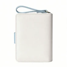 BATSIOE Women's Plain Color Large Capacity Zipper Coin Purse, Minimalist Luxury Wallet For Cross-Border Wholesale - Baby Blue - View 6