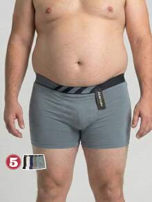 5 Seamless Plus Size Boxer Briefs From Sear Surf, Unparalleled Quality, Size G3 (3XL). - 彩色 - 查看 4