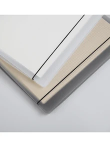 A5/20 Rings, Matte Snap Loose Leaf Notebook, Loose Leaf Notebook Cover, Handmade Ledger, Minimalist Cover, Matte Metal Snap Cover, Diary, Handmade Ledger Loose Leaf Binder, Sticker Book Cover Card Storage Box - Multicolor - View 4