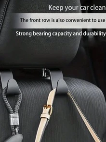 Mehrfachpackung Auto Rücksitzlehnen Haken, universelle Auto Innenraum Aufbewahrungshaken, ideal zum Aufhängen von Einkaufstüten, Handtaschen und anderen Gegenständen auf Vorder- und Rücksitzen - Autohakenaufbewahrung - Übersicht 8