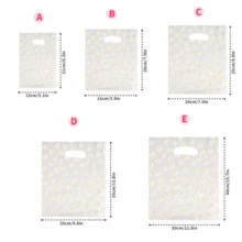 200个装平口礼品包装袋，高端加厚包装袋，小碎花图案手提袋，珠宝礼品袋，节日礼品袋，可重复使用平口手提袋，小礼品袋。适用于节日、珠宝、礼品、生日和婚礼礼品包装。 - 彩色 - 查看 8